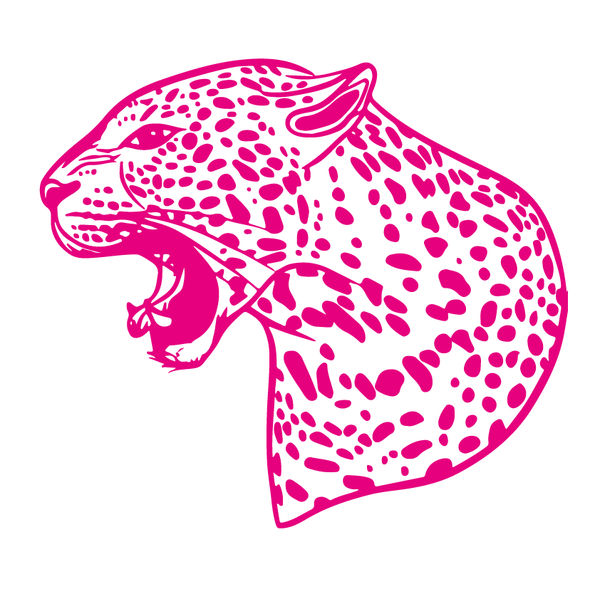 Vector jaguar rosado
